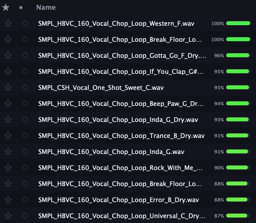 Find Similar: the library re-ranked by sound, every match scored
